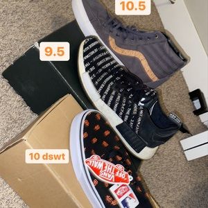 2 Pairs of vans and some NMDs